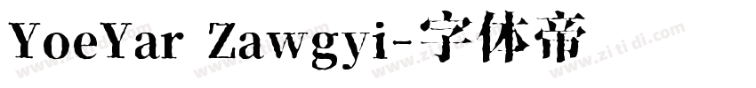 YoeYar Zawgyi字体转换
